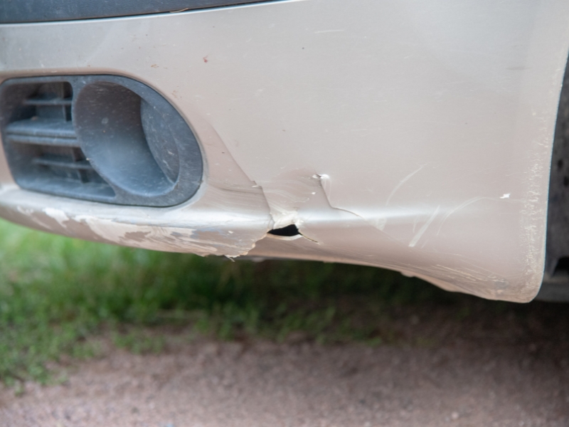 Front bumper damage